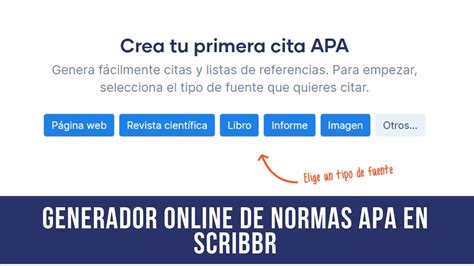 citas generador|Generador de citas APA